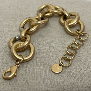 Stella & Dot Jackie Gold Tone Chunky Link Bracelet